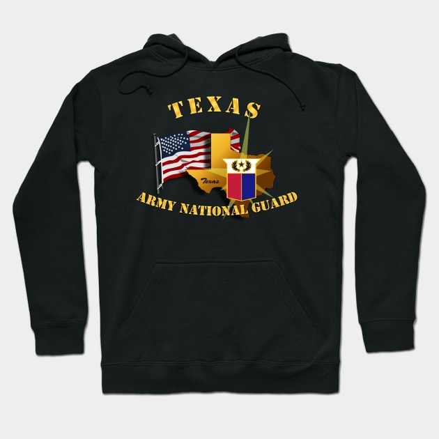 Texas - ARNG w Flag Hoodie by twix123844